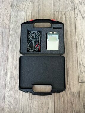 Portable TENS Therapy Unit with Leads and Hard Case